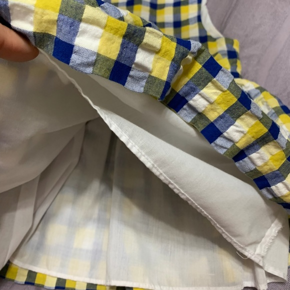 Mermelattakids Checkered Sunflower Dress - Picture 5 of 6